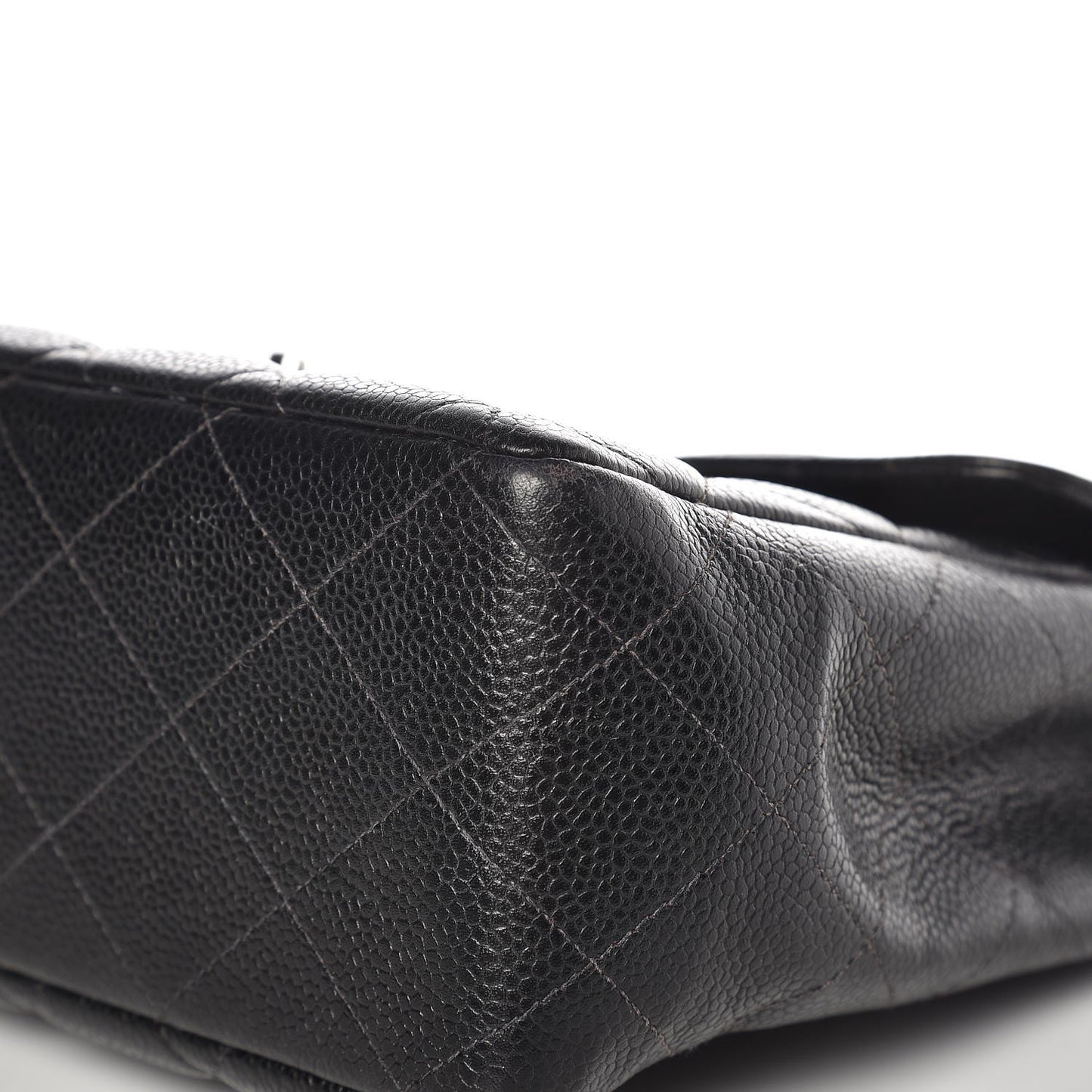 Caviar Quilted Jumbo Single Flap Black
