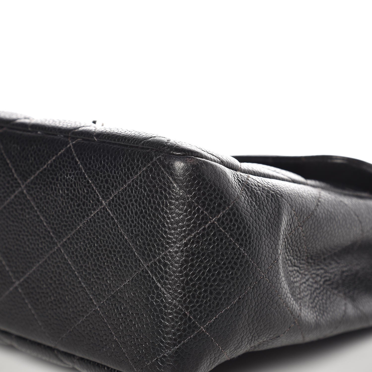 Chanel Caviar Quilted Jumbo Single Flap Black 11 of 17
