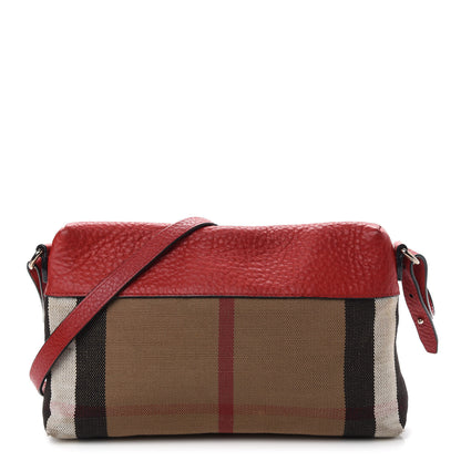 Burberry Mega Check Small Farley Crossbody Clutch Bag Cadmium 1 of 11