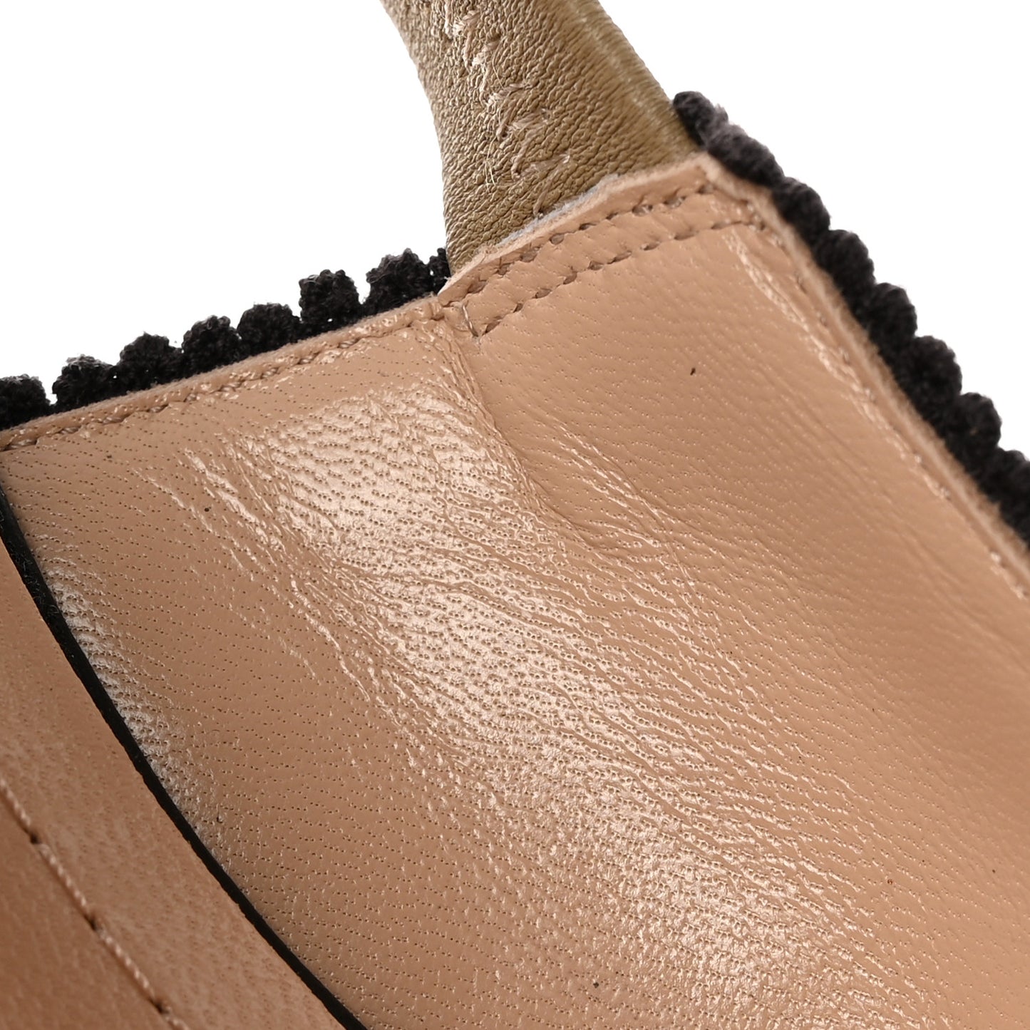Mizza Cotton Ribbon Embroidered J'Adior Slingback 65mm Pumps 37 Beige