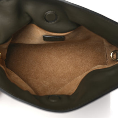 Loewe Calfskin Mini Flamenco Knot Clutch Dark Khaki 5 of 11