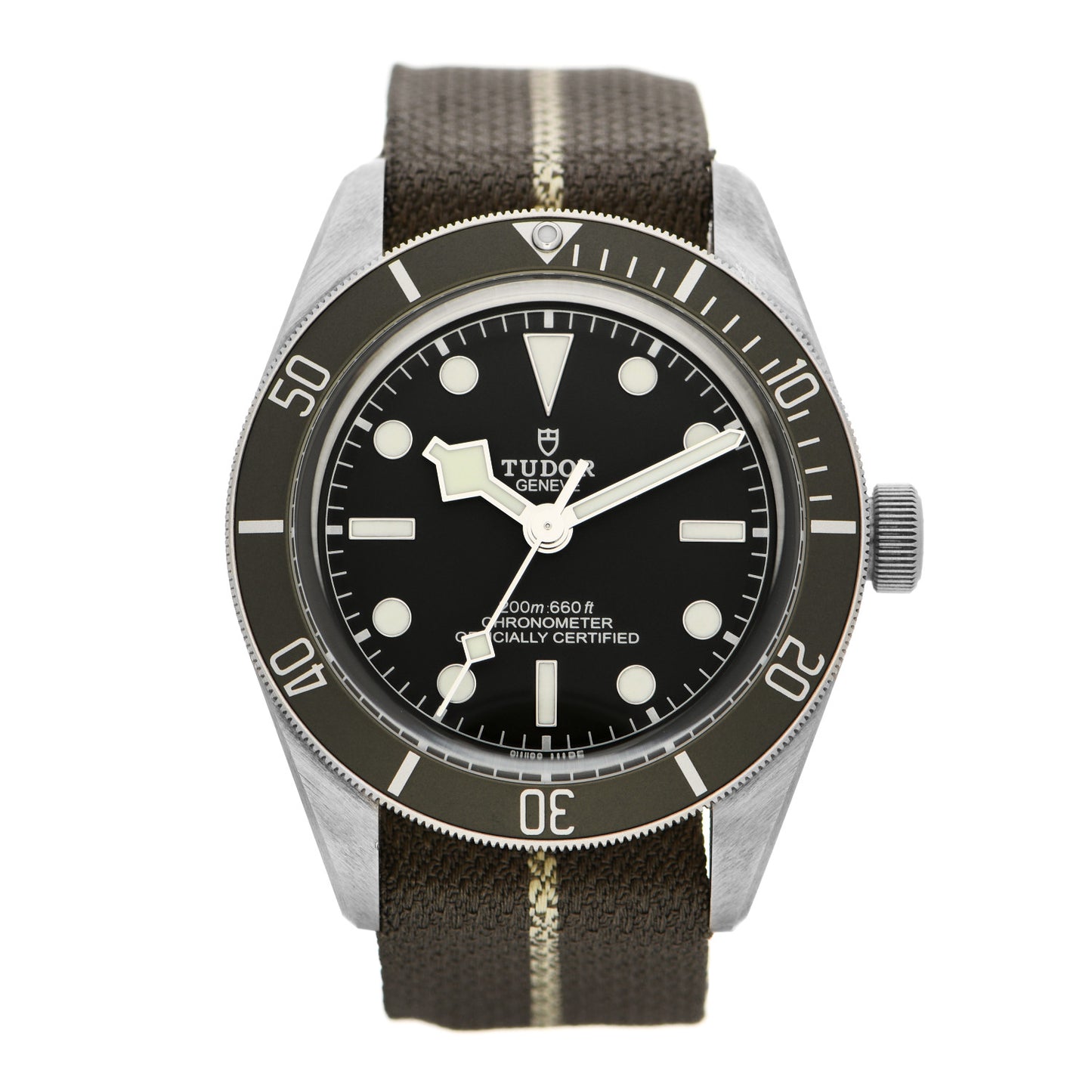 Sterling Silver Fabric 39mm Black Bay Fifty-Eight Automatic Watch Black M79010SG