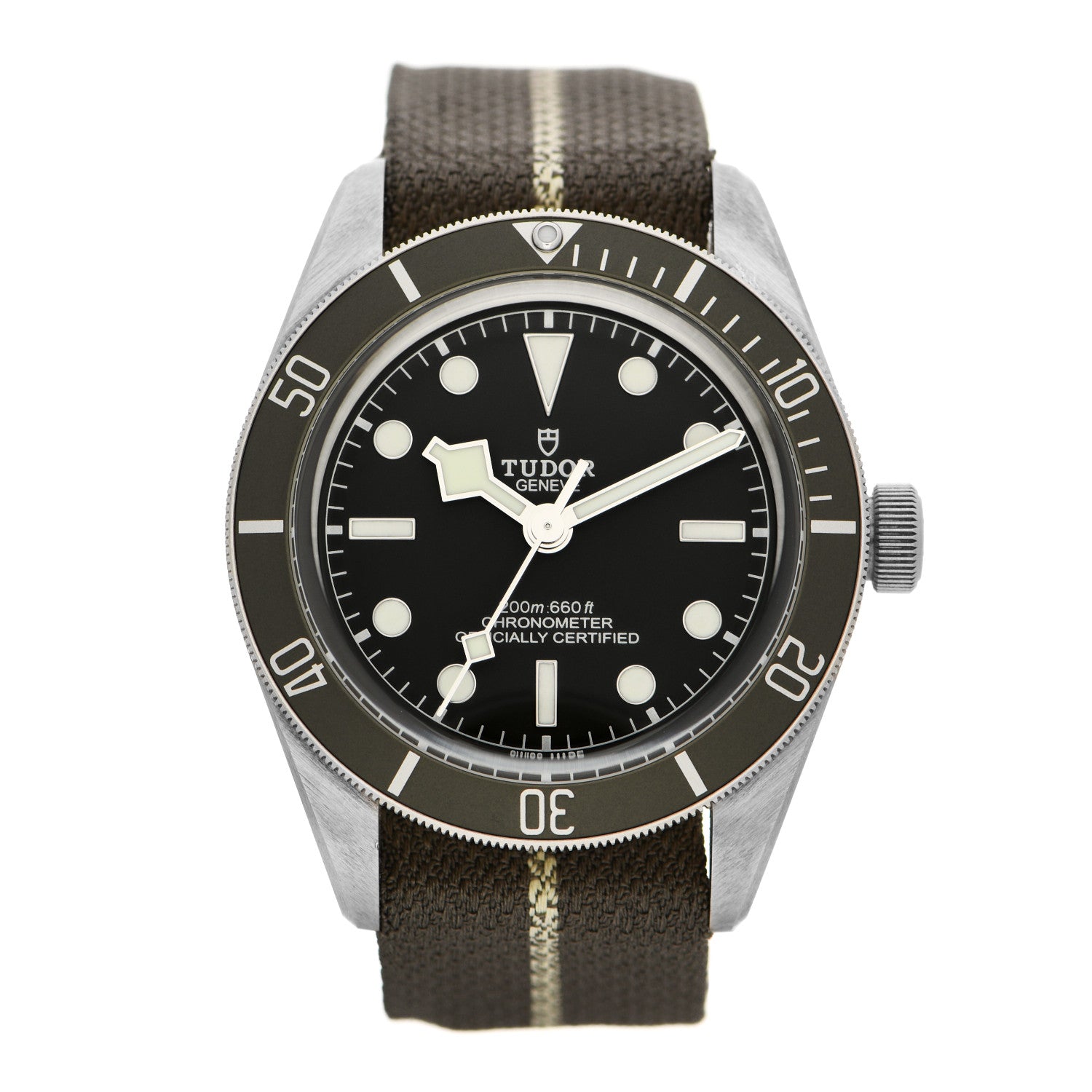 TUDOR Sterling Silver Fabric 39mm Black Bay Fifty-Eight Automatic Watch Black M79010SG 1 of 5