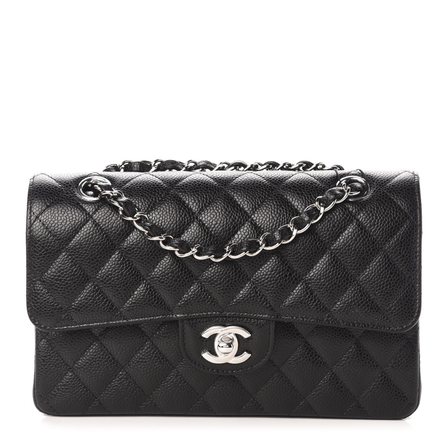 Chanel Caviar Quilted Small Double Flap Black 1 of 10