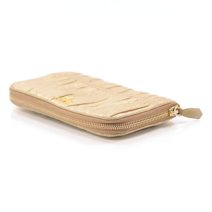 Prada Nappa Gaufre Wallet Platino 3 of 9