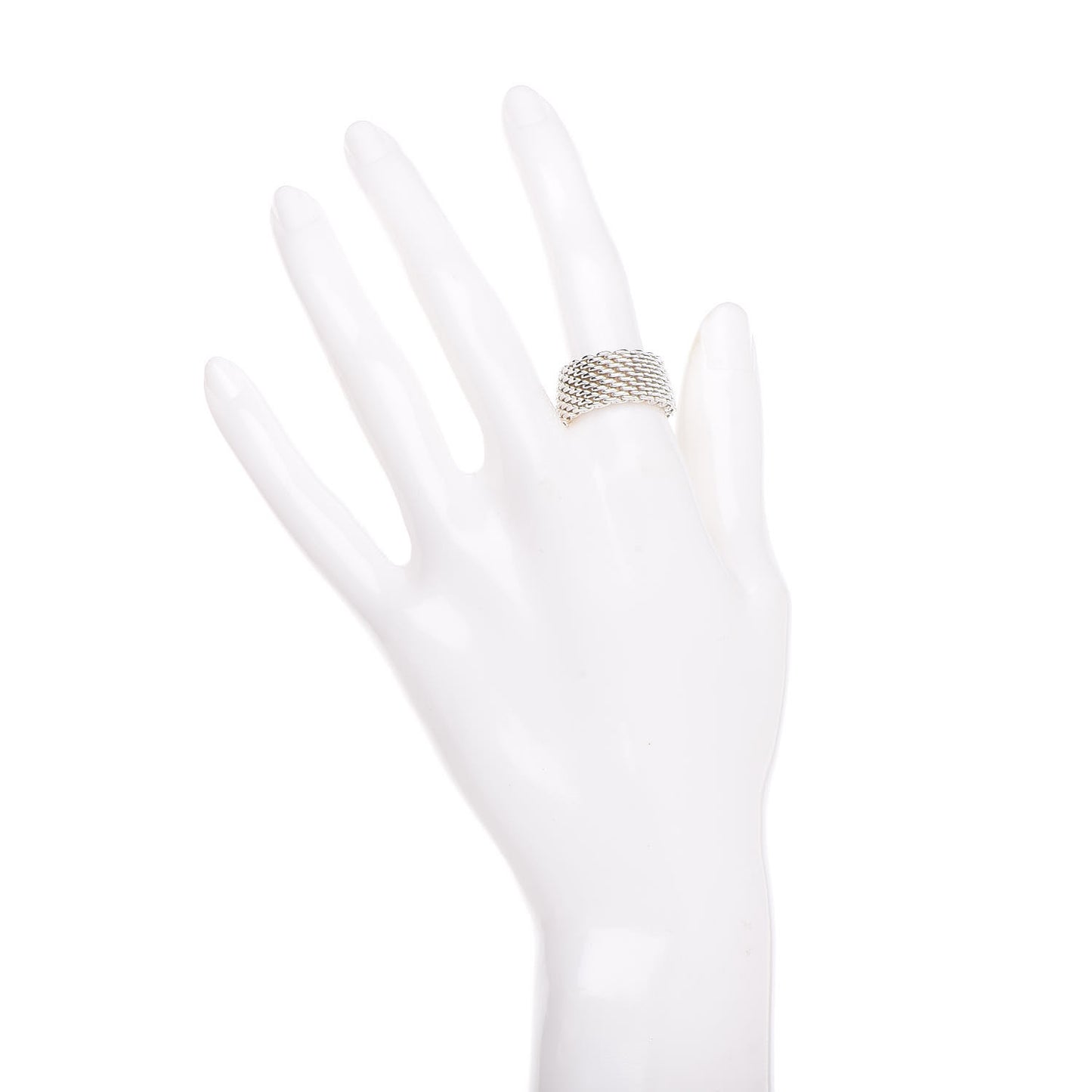 Sterling Silver Somerset Mesh Ring 54 7
