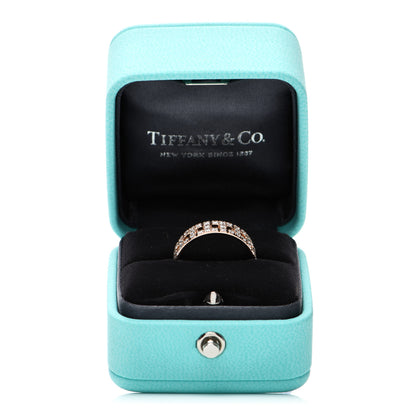 Tiffany 18K Rose Gold Diamond T True Wide Ring 52 6 5 of 5
