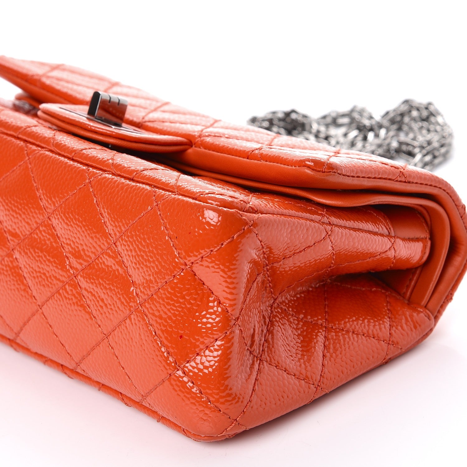 Chanel Patent 2.55 Reissue Flap 224 Orange 11 of 11
