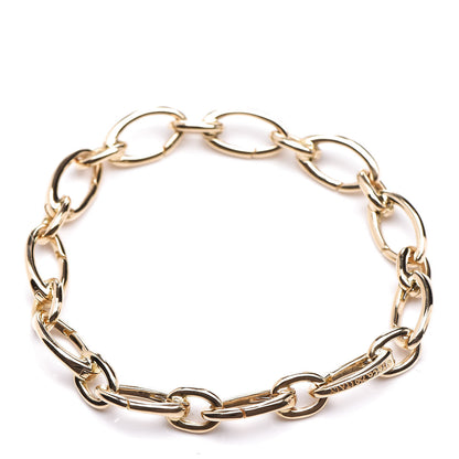 Tiffany 18K Yellow Gold Clasping Oval Link Bracelet 3 of 4