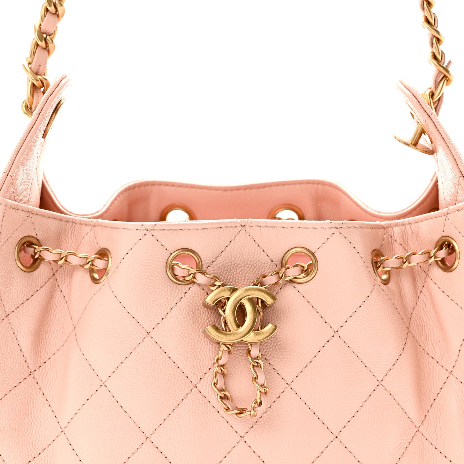 Chanel Caviar Quilted Mini Chanel 25 Handbag Light Pink 8 of 10