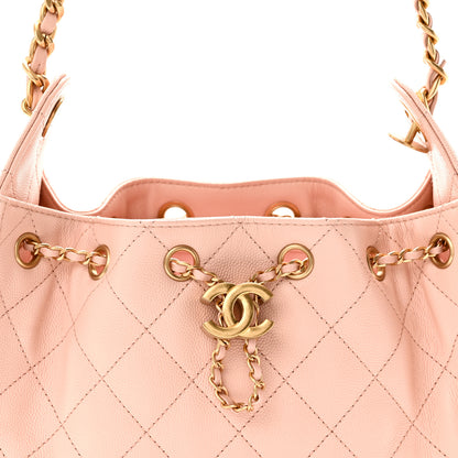 Chanel Caviar Quilted Mini Chanel 25 Handbag Light Pink 8 of 10