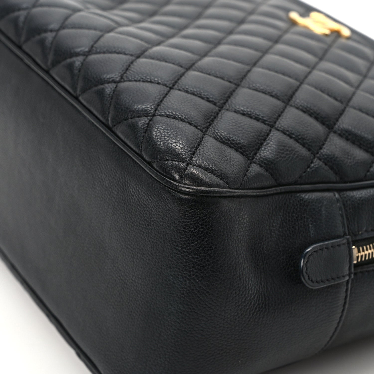 Chanel Calfskin Quilted CC Medium Vanity Case Black 12 of 14