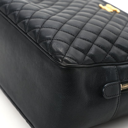 Chanel Calfskin Quilted CC Medium Vanity Case Black 12 of 14