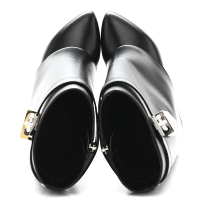 Givenchy Calfskin Shark Lock Ankle Boots 37 Black 2 of 9