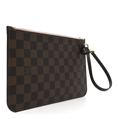 Louis Vuitton Damier Ebene Neverfull MM GM Pochette Rose Ballerine 3 of 6