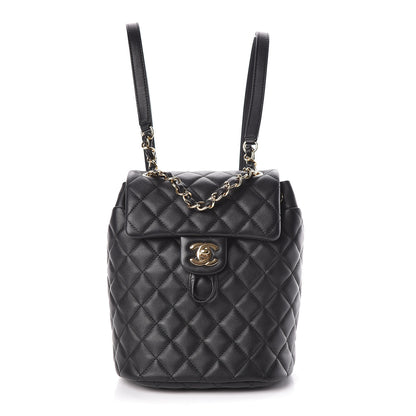Chanel Calfskin Quilted Mini Urban Spirit Backpack Black 1 of 11