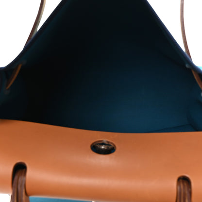 Hermes Toile Officier Vache Hunter Herbag Zip PM 31 Bleu Izmir Fauve 6 of 12