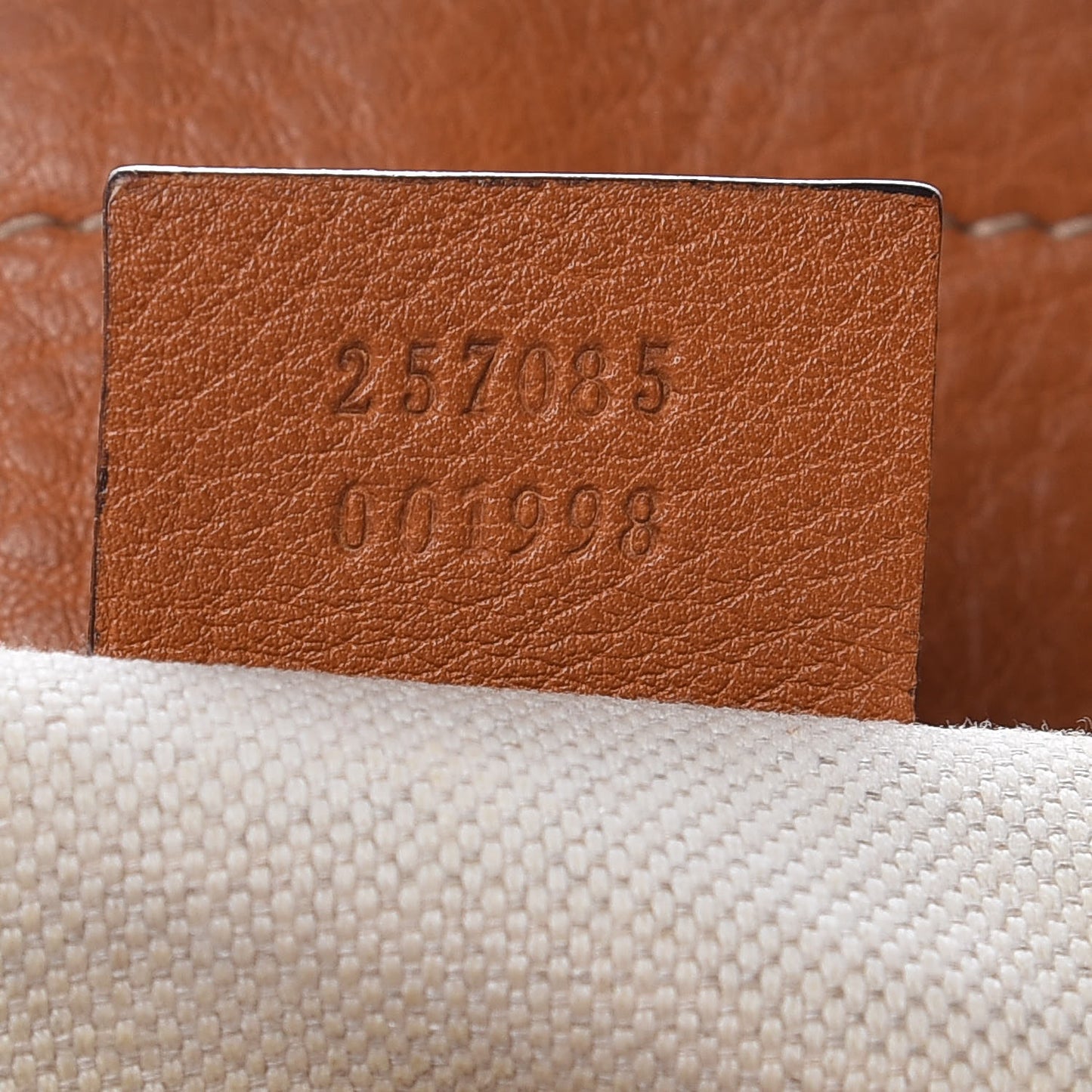Calfskin Web Medium Heritage Tote Tan