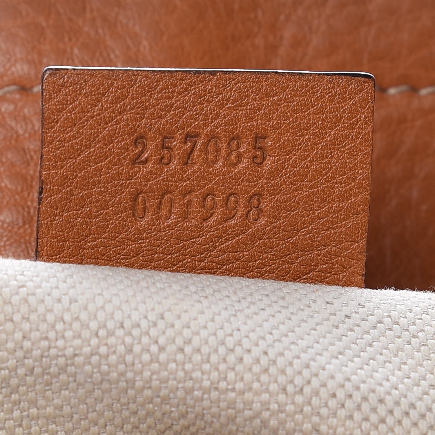 Gucci Calfskin Web Medium Heritage Tote Tan 13 of 25