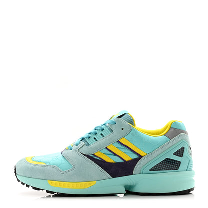 Gucci X ADIDAS Suede Madeira Nylon Jacquard GG Monogram Womens ZX8000 Sneakers 10.5 Aqua 1 of 11