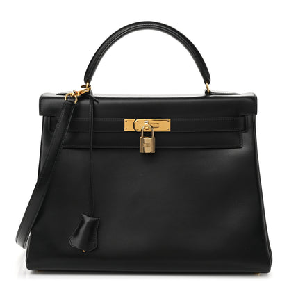 Hermes Box Kelly Retourne 32 Black 1 of 11