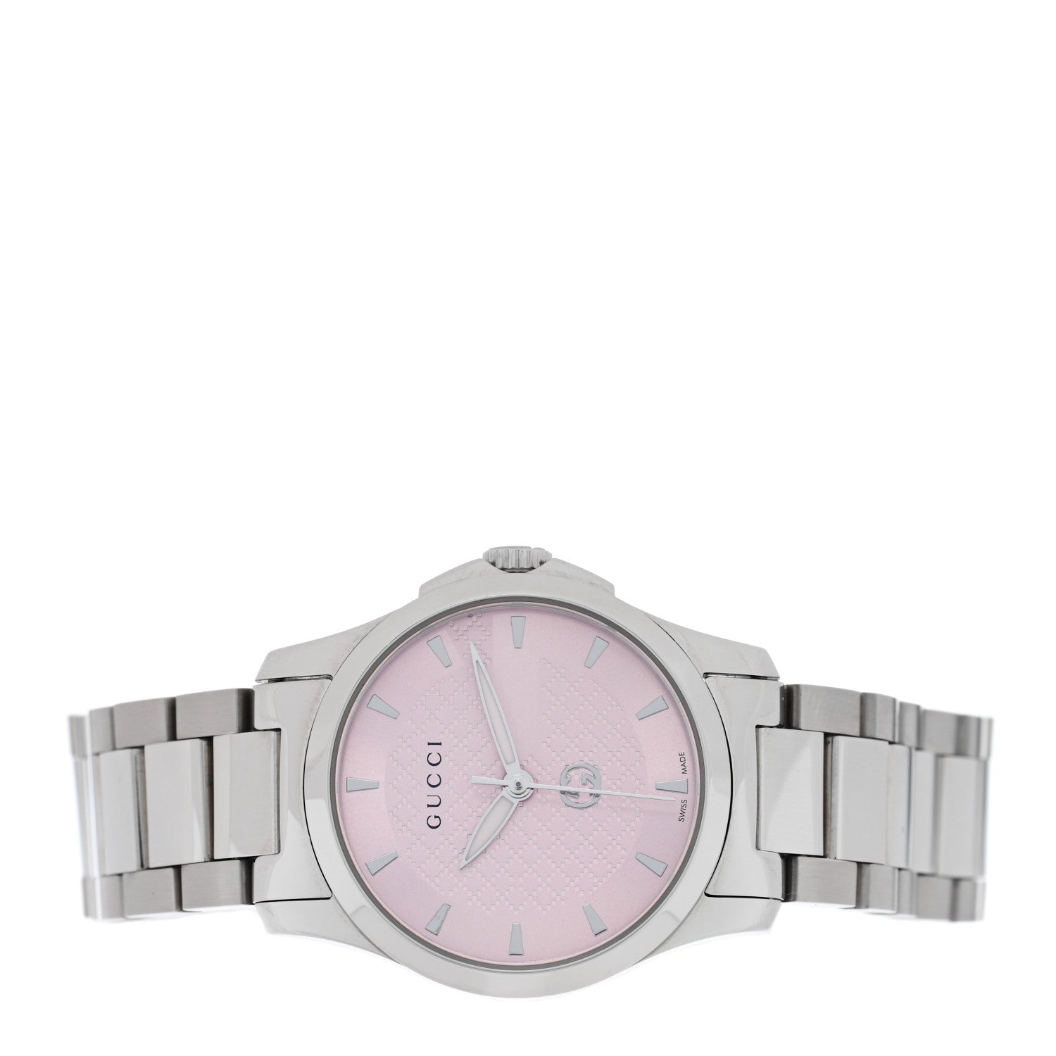 Gucci Stainless Steel 27mm G-Timeless Quartz Watch Pink 2 of 5