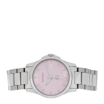 Gucci Stainless Steel 27mm G-Timeless Quartz Watch Pink 2 of 5
