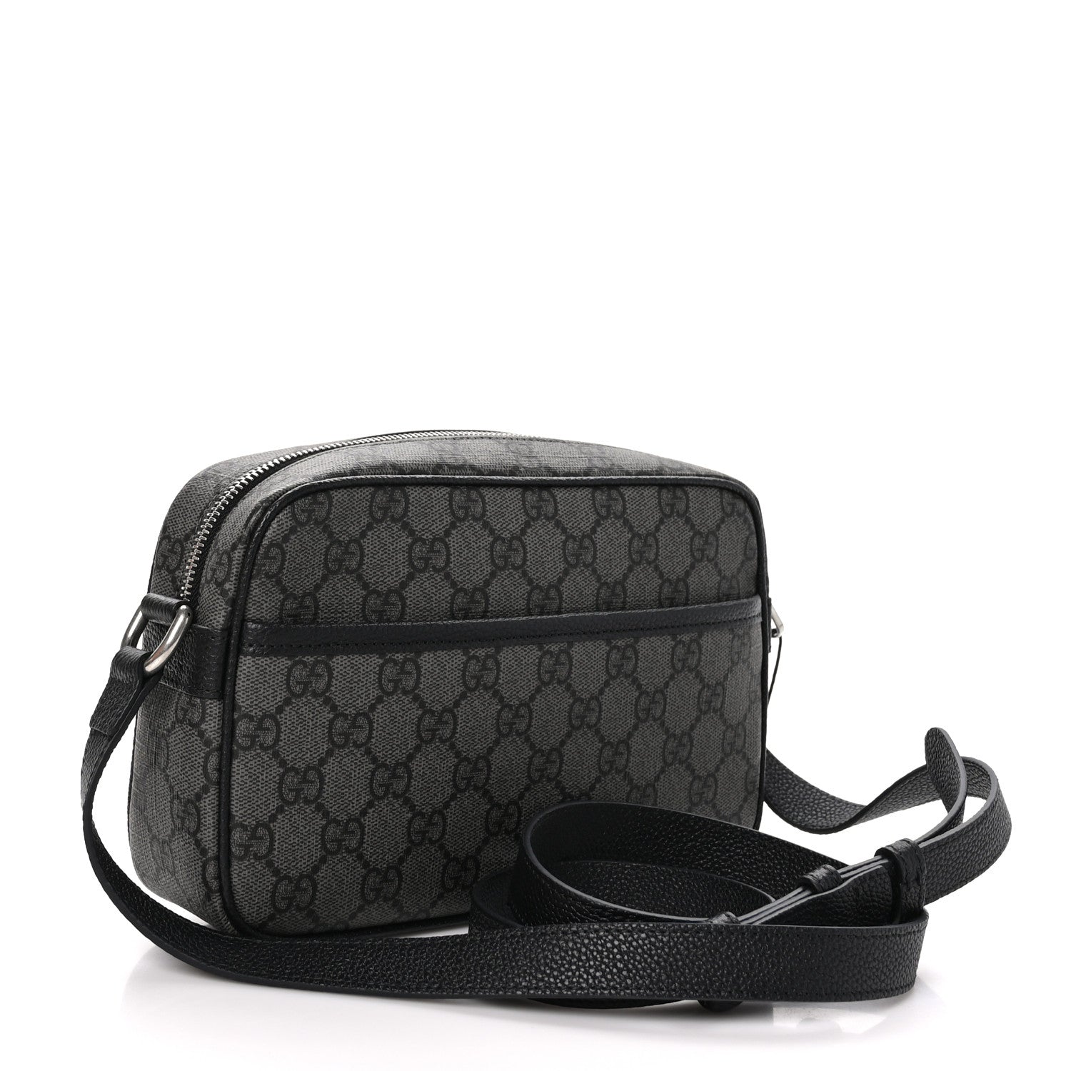Gucci GG Supreme Monogram Mini Shoulder Bag Grey Black 3 of 11