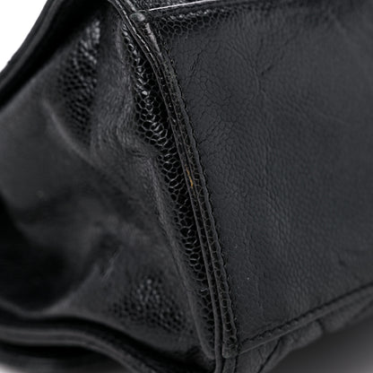 Chanel Crumpled Grained Calfskin Jumbo CC Crave Flap Black 13 of 15