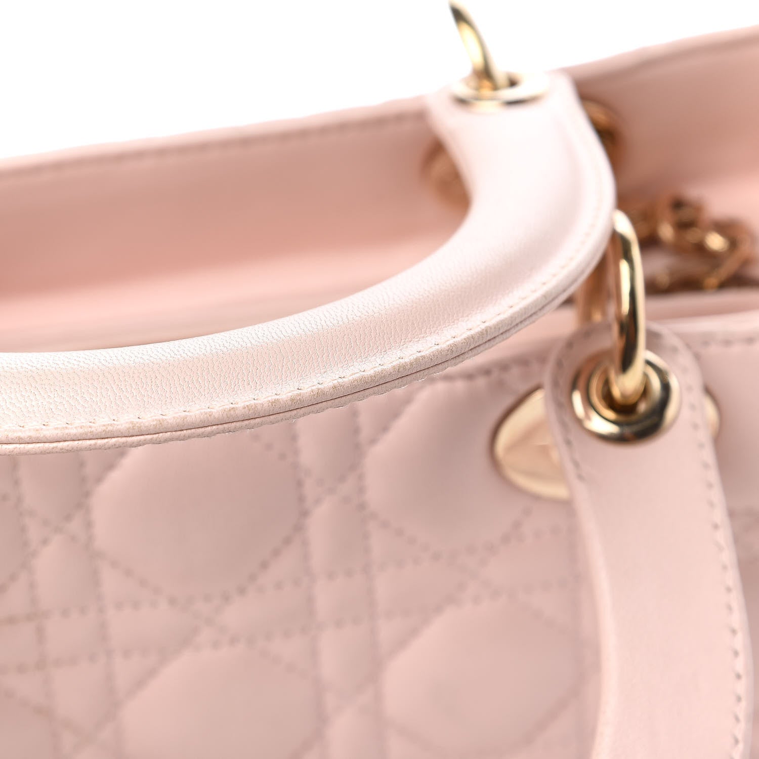 Christian Dior Lambskin Cannage Medium Lady Dior Light Pink 16 of 16