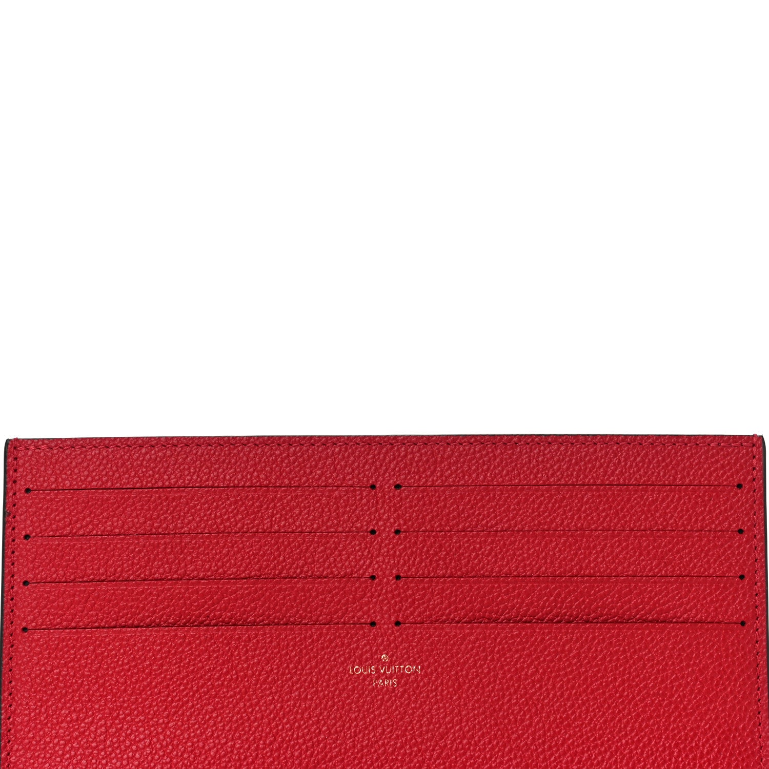 Louis Vuitton Calfskin Felicie Card Holder Insert Cherry 6 of 8