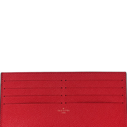 Louis Vuitton Calfskin Felicie Card Holder Insert Cherry 6 of 8