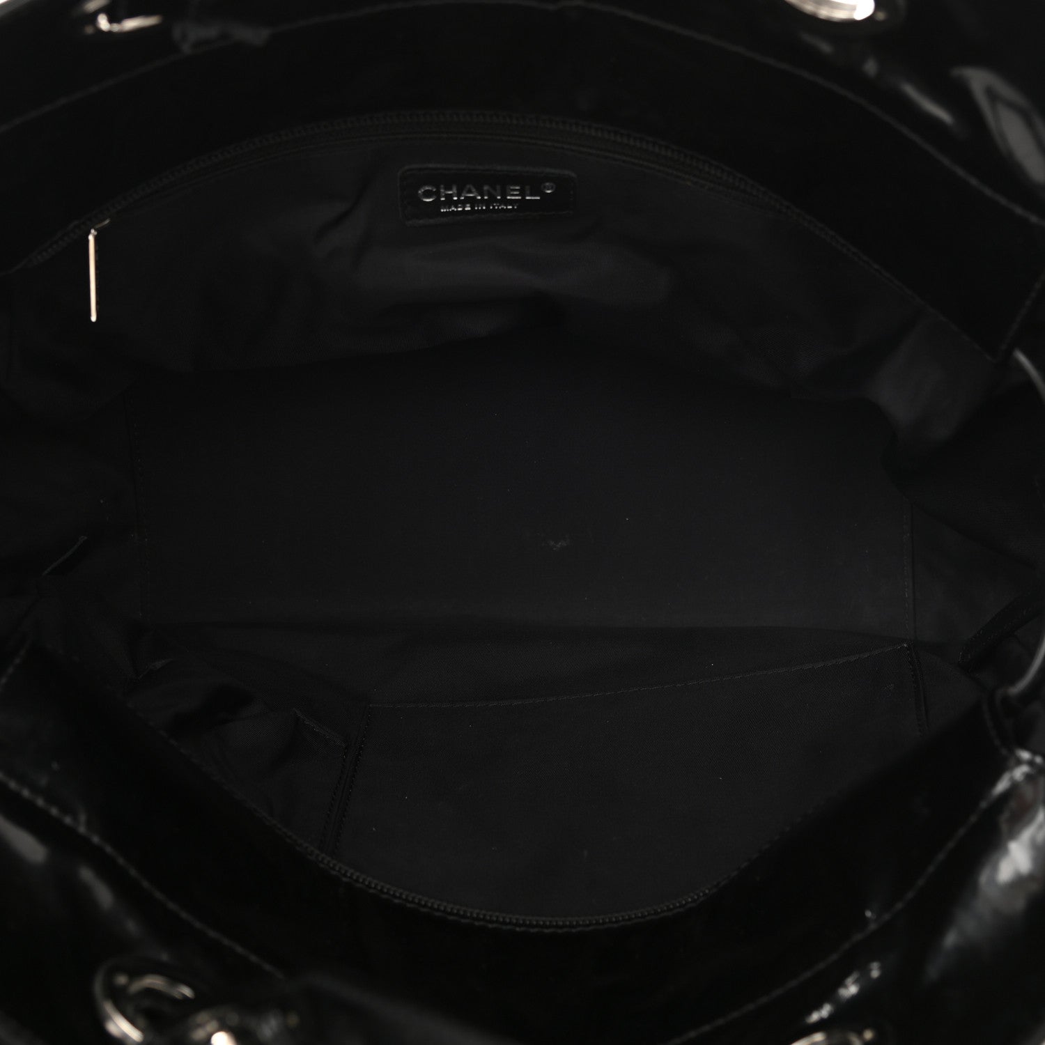 Chanel Vinyl Quilted Large Paris Biarritz Tote Black 6 of 17