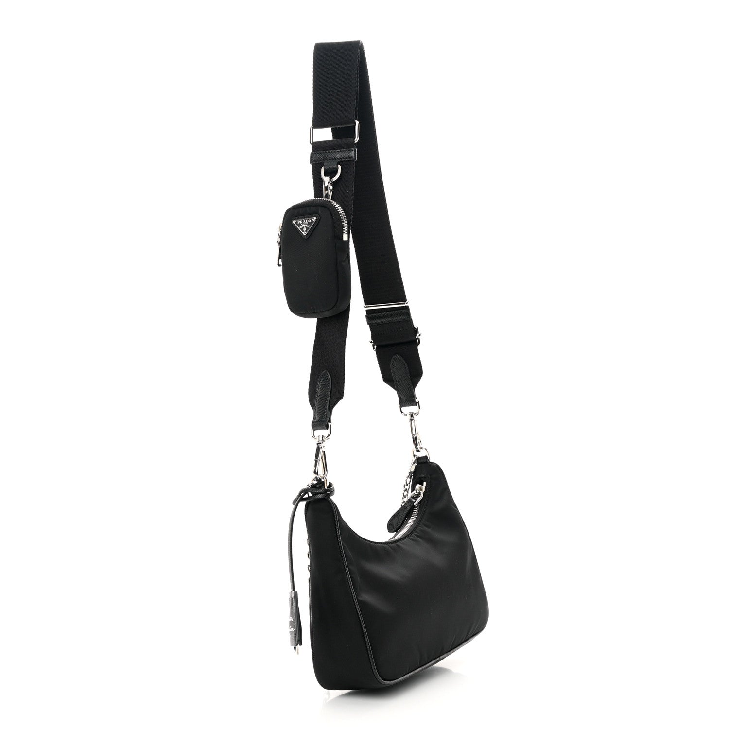 Prada Nylon Re-Edition 2005 Shoulder Bag Black 3 of 16
