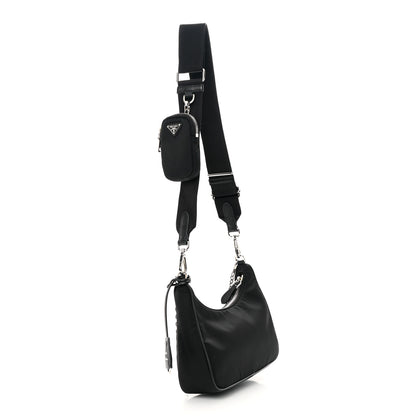 Prada Nylon Re-Edition 2005 Shoulder Bag Black 3 of 16