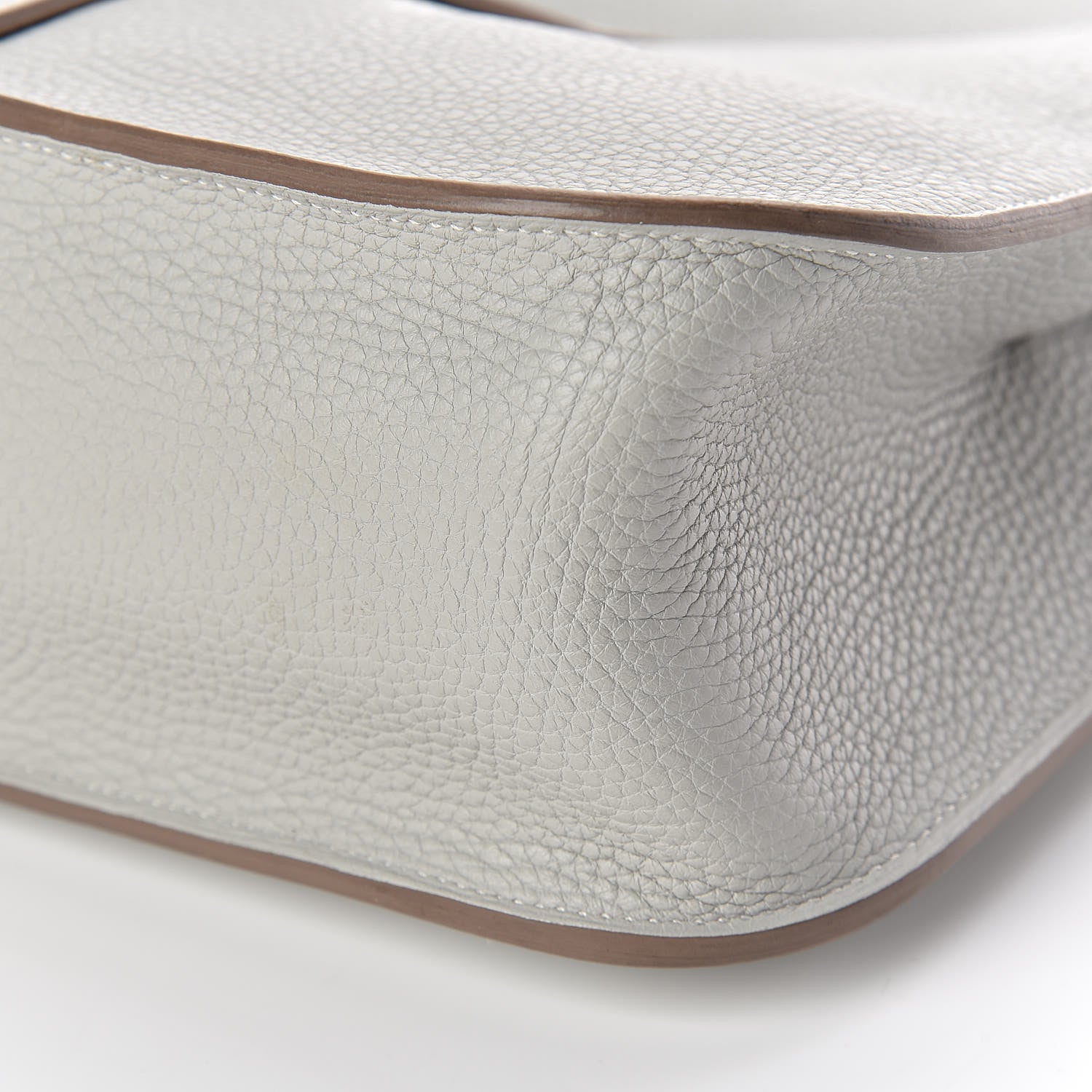 Hermes Taurillon Clemence Halzan 31 Gris Perle 10 of 17