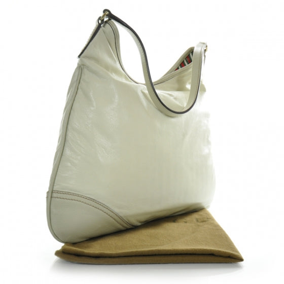 Lambskin Medium New Britt Hobo Ivory