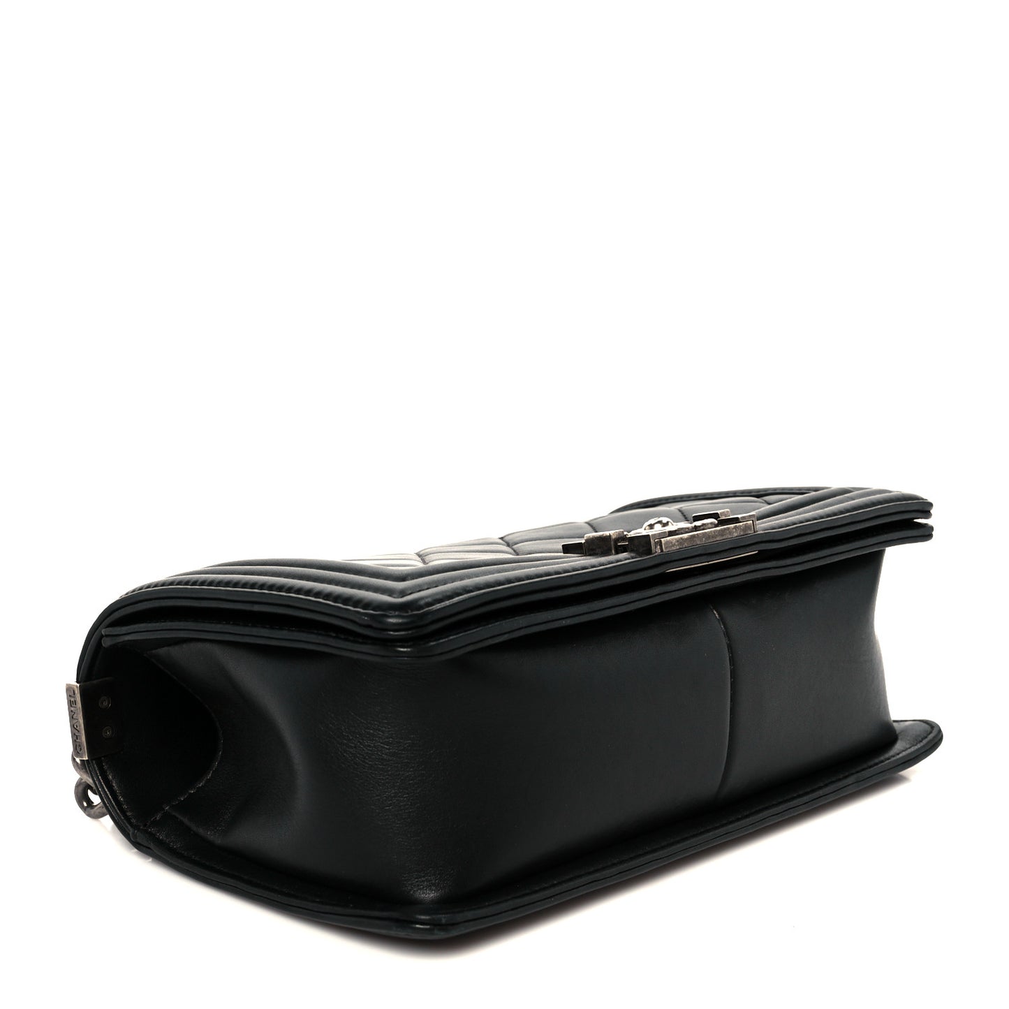 Calfskin Quilted Medium Boy Flap Black