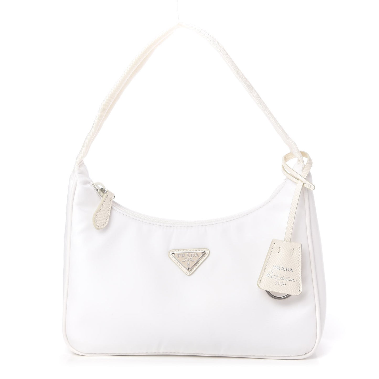 Tessuto Nylon Mini Re-Edition 2000 Bag White