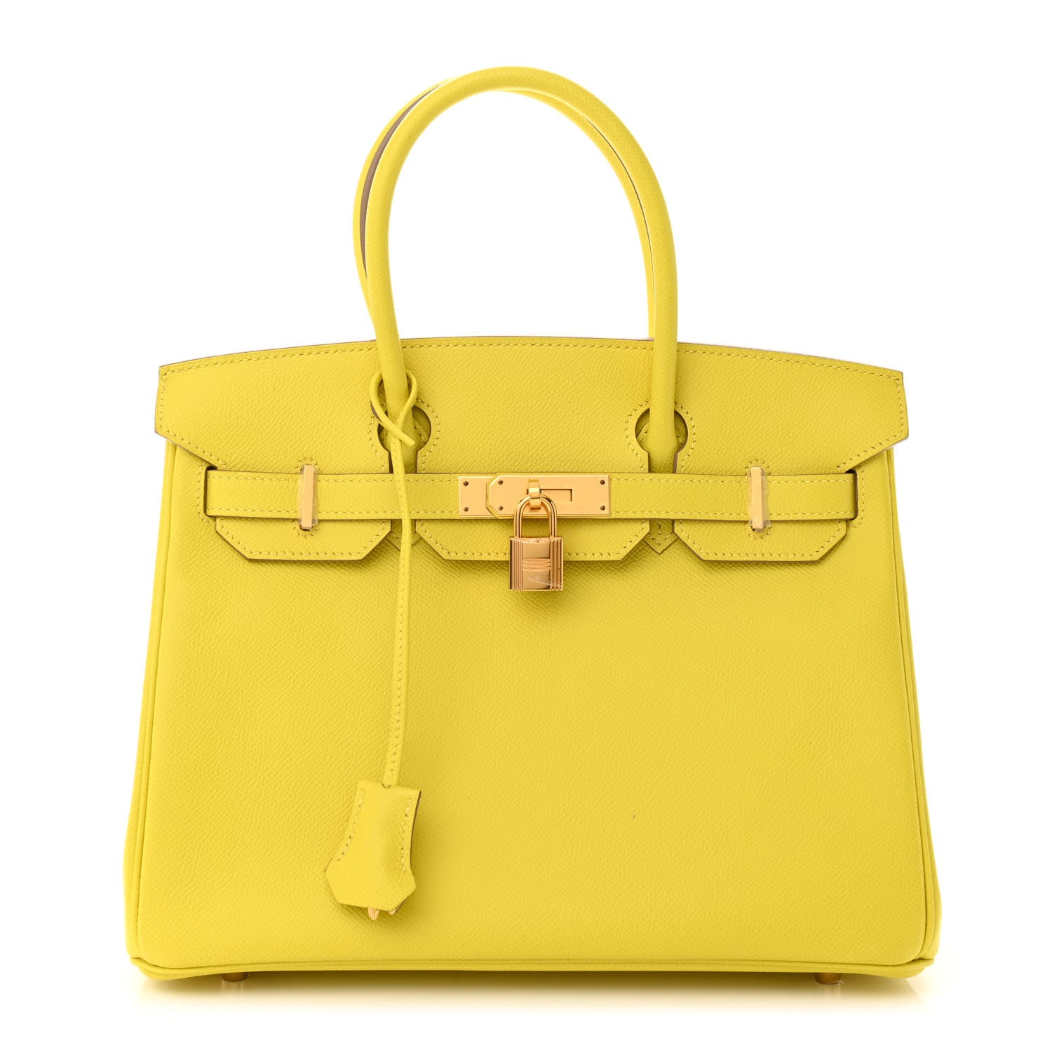 Hermes Epsom Birkin 30 Lime 1 of 11