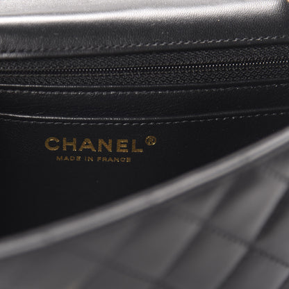 Chanel Lambskin Quilted Mini Rectangular Flap Black 8 of 11
