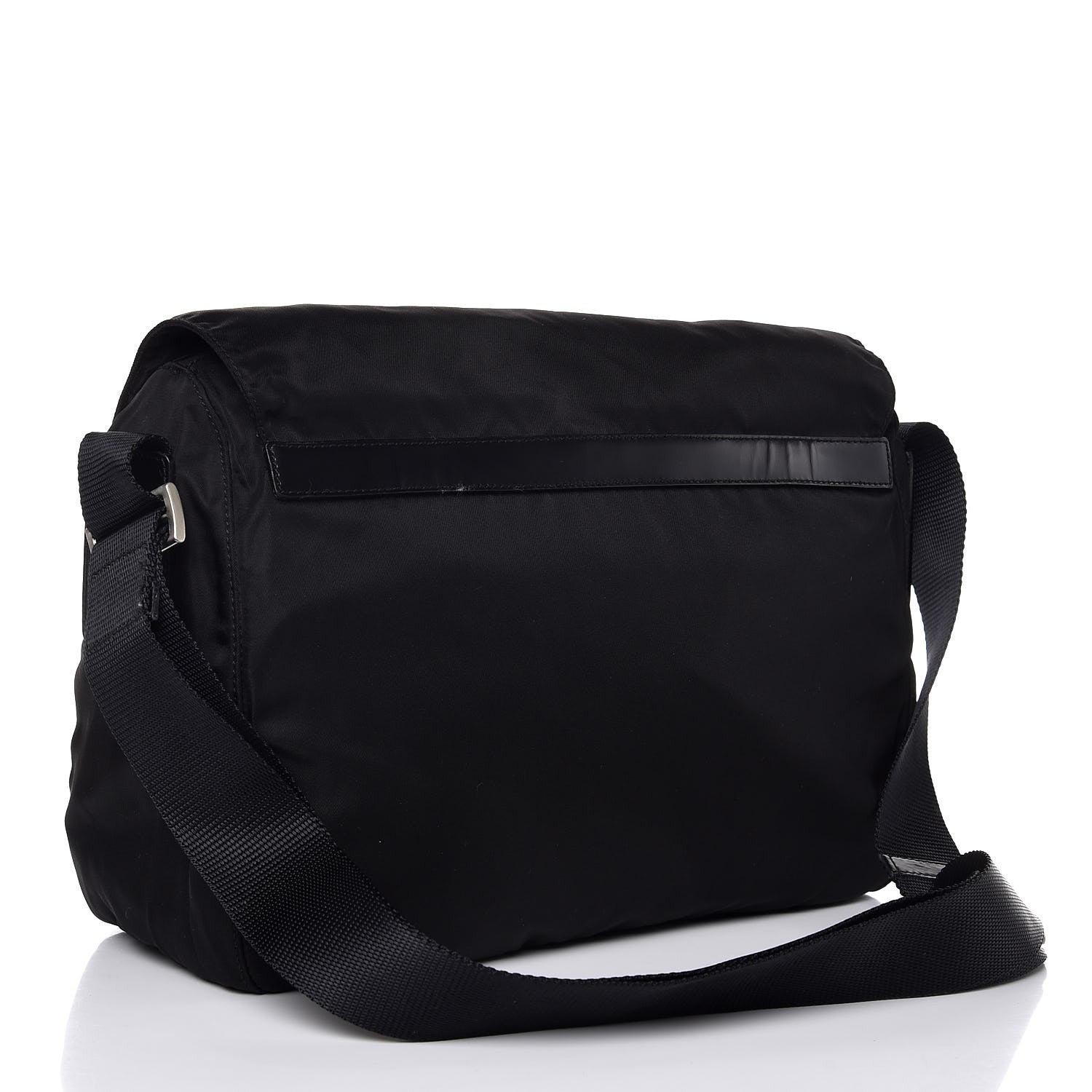 Prada Nylon Vela Messenger Bag Black 3 of 9