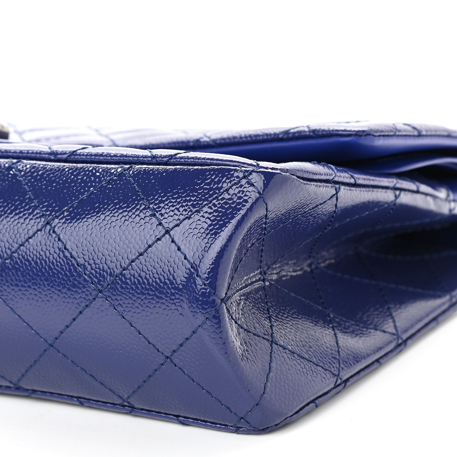 Chanel Patent Caviar Quilted 2.55 Reissue 227 Flap Royal Blue 10 of 10