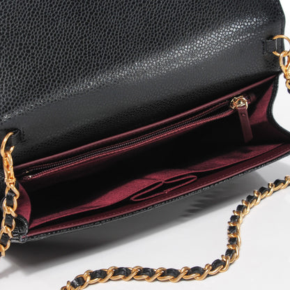 Chanel Caviar Quilted Wallet on Removable Chain Black 5 of 9