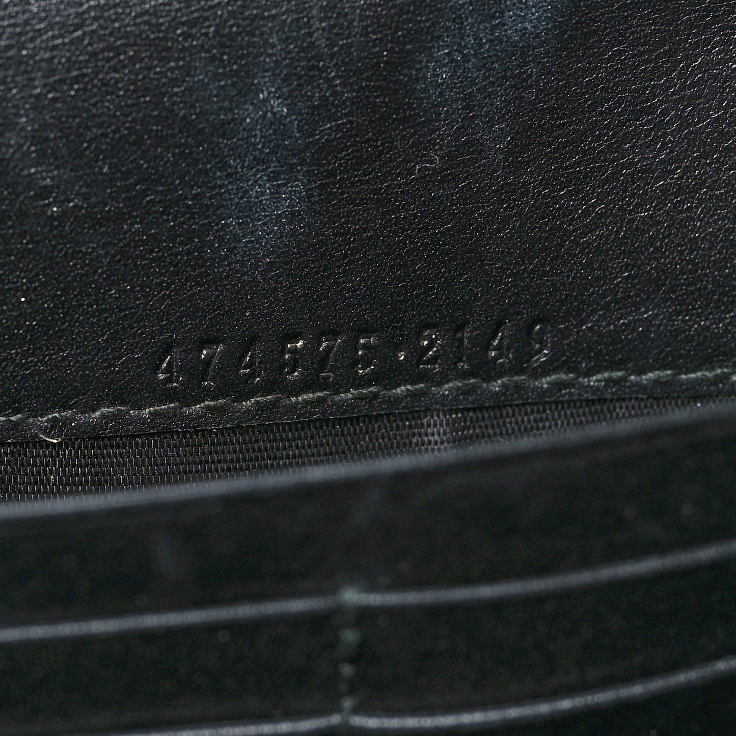 Calfskin Matelasse GG Marmont Chain Wallet Black