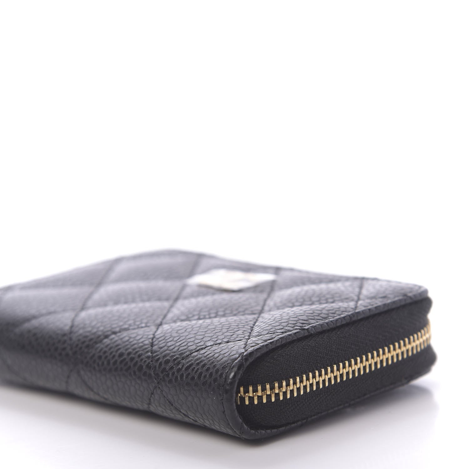 Chanel Caviar Quilted Zip Coin Purse Black 9 of 11