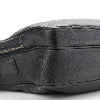 MCM Grained Calfskin Medium Shoulder Bag Black 10 of 14