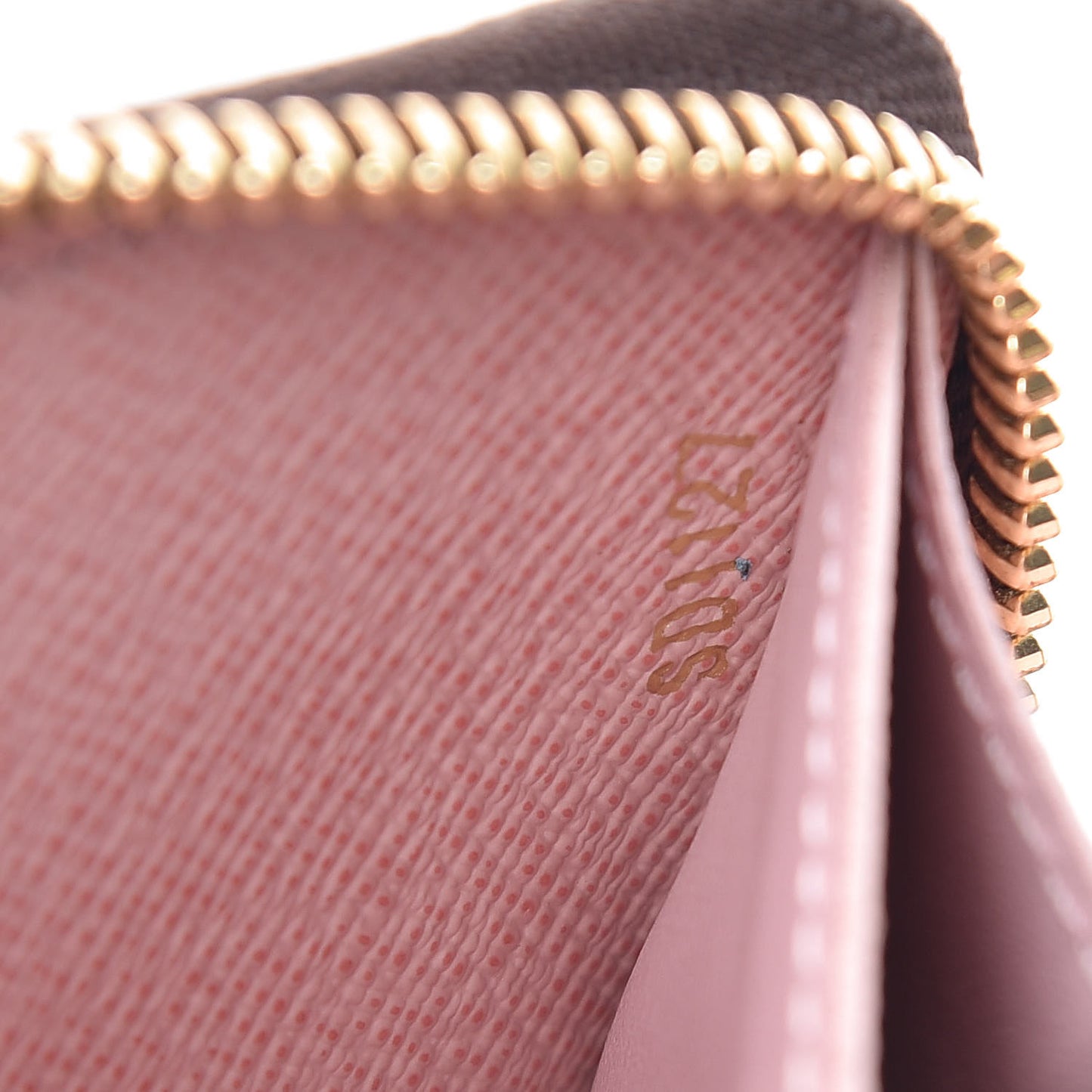 Monogram Clemence Wallet Rose Ballerine