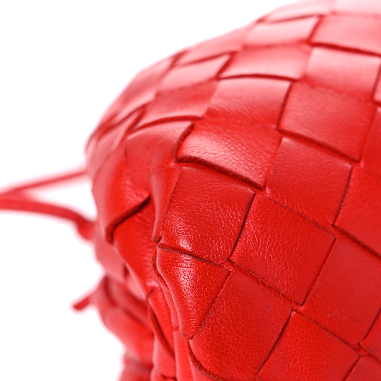 Bottega Veneta Nappa Intrecciato The Mini Pouch Bright Red 7 of 12