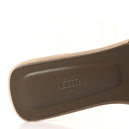 Hermes Epsom Oran Sandals 36 Etoupe 7 of 9